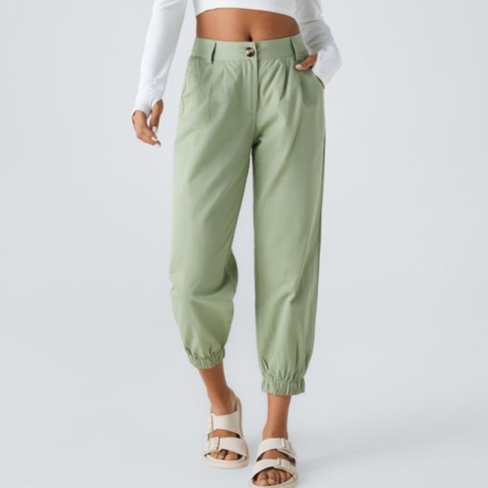 Halara Sage Green Joggers Pant Mid Rise Pants